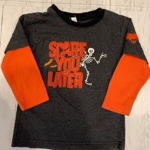 Gap Halloween orange long sleeve shirt